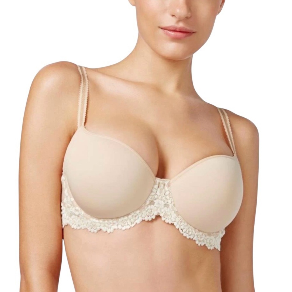 Wacoal NWOT Bra Embrace Race Contour Beige 36DDD